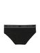 Бавовняні Трусики Victoria's Secret Logo Cotton Hiphugger Panty Black, Чорний, S