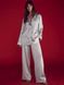 Піжама Сатинова Victoria's Secret Luxe Satin Double-Breasted Long Pajama Set Gray &mdash; фото , вигляд з різних ракурсів