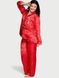 Піжама Victoria's Secret Satin Long Pajama Set Red Dragon, Червоний, XS, Regular