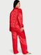 Піжама Victoria's Secret Satin Long Pajama Set Red Dragon, Червоний, XS, Regular