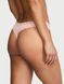 Трусики стрінги Victoria's Secret Cotton Lace-Waist Thong Panty &mdash; фото , вигляд з різних ракурсів