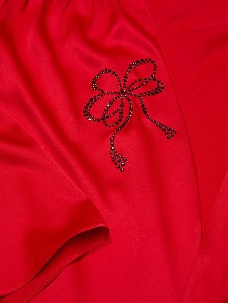 Халат Victoria&rsquo;s Secret Satin Sparkle Bow Short Robe  &mdash; основне фото товару, вигляд спереду