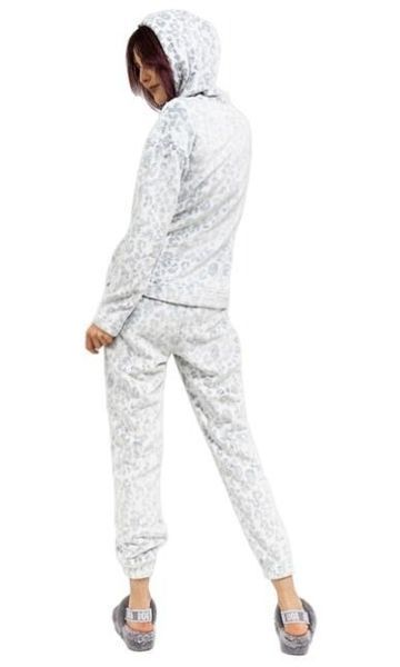 Спортивный костюм UGG Tasha White Leopard Fleece Hoody & Jogger 952164 фото