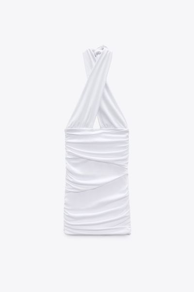 Сукня жіноча Zara Crossed Draped Dress 7385\246\250 фото