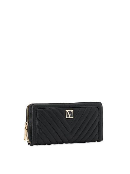 Гаманець Victoria's Secret Large Wallet with Zip Black 26085684 фото