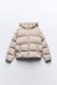 Куртка ZARA Rubberized Puffer Anorak Beige, Бежевий, S