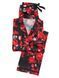 Піжама Victoria's Secret The Satin Long PJ Set Black Floral Print &mdash; фото , вигляд з різних ракурсів