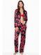 Піжама Victoria's Secret The Satin Long PJ Set Black Floral Print &mdash; фото , вигляд з різних ракурсів