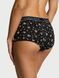 Трусики шортики Victoria's Secret Logo Cotton Boyshort Panty Black Floral &mdash; фото , вигляд з різних ракурсів