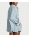 Піжама Victoria's Secret Cotton Long-Sleeve Shirt & Shorts Set Green Floral &mdash; фото , вигляд з різних ракурсів
