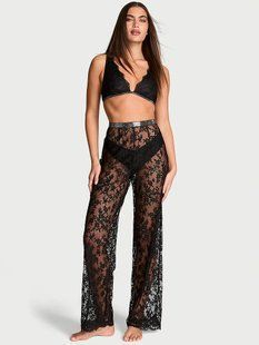 Кружевные штаны Victoria's Secret Twinkle Lace Trousers 26811581D фото