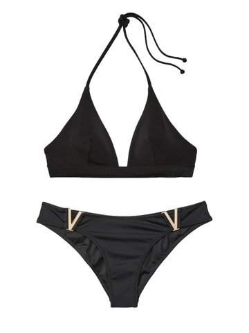 Купальник Victoria's Secret Halterneck Triangle Bikini Top & Escondido Brazilian Bottom 26431477-26281470 фото