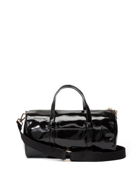 Сумка Victoria's Secret Black Patent Large Duffle Bag  &mdash; основне фото товару, вигляд спереду