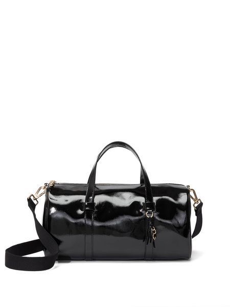 Сумка Victoria's Secret Black Patent Large Duffle Bag  &mdash; основне фото товару, вигляд спереду