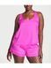 Піжама Victoria's Secret Short Cami PJ Set White Pink logo &mdash; фото , вигляд з різних ракурсів