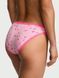 Трусики бікіні Victoria's Secret Cotton Lace-Waist Bikini Panty Pink Icons &mdash; фото , вигляд з різних ракурсів