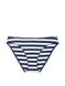 Трусики бікіні Victoria's Secret Ribbed Cotton Bikini Panty Navy Stripe, Білий, XS