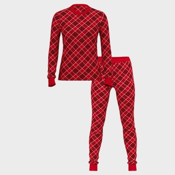 Бавовняна піжама Victoria's Secret Thermal Long Pajama Set &mdash; основне фото товару, вигляд спереду