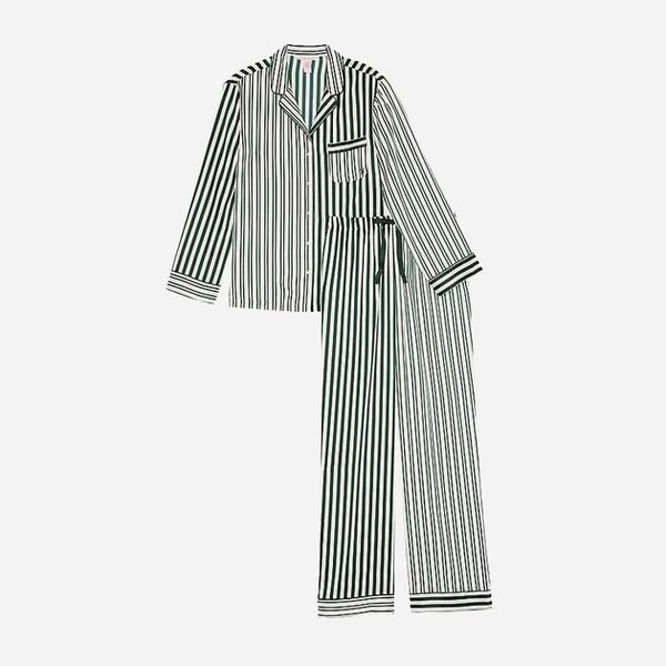 Піжама Сатинова Victoria's Secret Glazed Satin Long Pajama Set  &mdash; основне фото товару, вигляд спереду