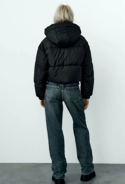 Куртка ZARA Wind Protection Rubberized Anorak Black 4391\707\800 фото