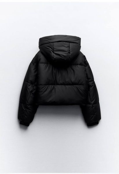 Куртка ZARA Wind Protection Rubberized Anorak Black 4391\707\800 фото