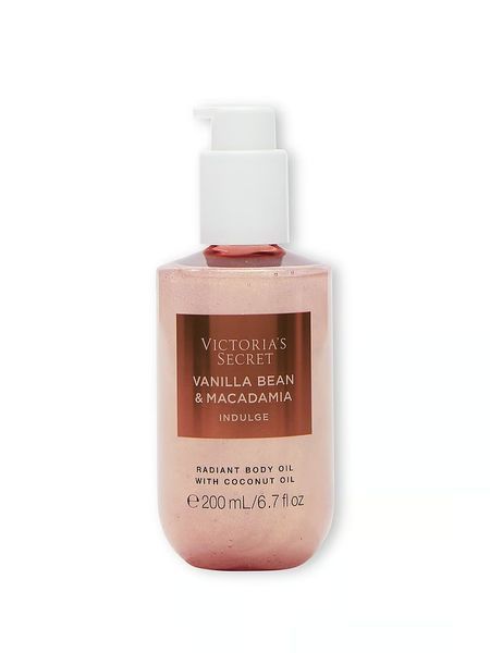 Подарунковий набір Victoria's Secret Natural Beauty Vanilla Bean & Macadamia Radiant Body Oil + Гель для душу  &mdash; основне фото товару, вигляд спереду