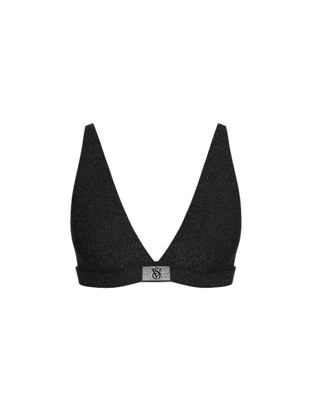 Бралет Victoria's Secret The T-shirt Shine Cotton Wireless Plunge Bralette &mdash; основне фото товару, вигляд спереду