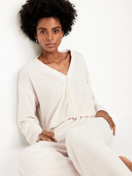 Піжама Old Navy ozy Chenille Button-Down  &mdash; основне фото товару, вигляд спереду