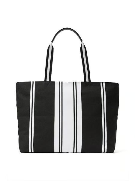 Сумка-шоппер Victoria's Secret Tote (Weekend, Travel Bag) Black & White NEW &mdash; основне фото товару, вигляд спереду