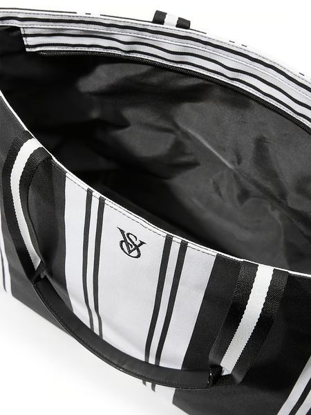 Сумка-шоппер Victoria's Secret Tote (Weekend, Travel Bag) Black & White NEW &mdash; основне фото товару, вигляд спереду