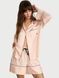 Піжама Victoria's Secret Signature Satin Long-Sleeve Short Pajama Set  &mdash; фото , вигляд з різних ракурсів