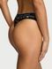 Трусики стрінги Victoria's Secret Cotton Logo Cotton Thong Panty Black Floral &mdash; фото , вигляд з різних ракурсів