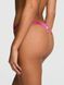 Трусики стрінги Victoria's Secret PINK Logo Cotton High-Leg Micro Thong Panty Pink &mdash; фото , вигляд з різних ракурсів