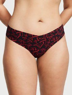Бесшовные трусики Victoria's Secret No‑Show Thong Hearts 26728317 фото