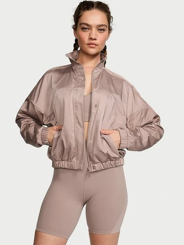 Куртка вітровка жіноча Victoria's Secret Lux Glossy Sport Full-Zip Jacket 24255 фото