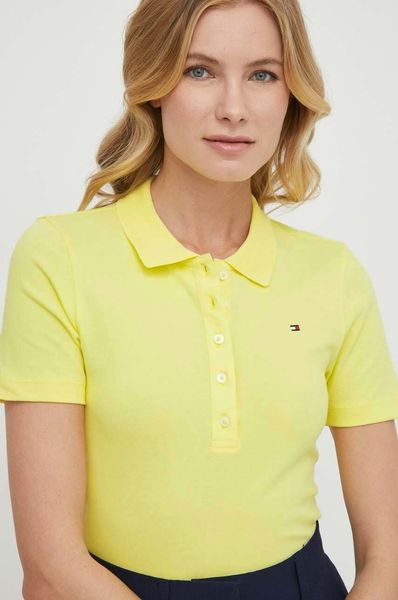 Футболка жіноча Tommy Hilfiger Polo Shirt Cassic Fit Yellow  744130 фото