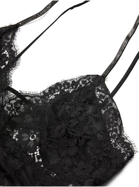 Пеньюар Victoria's Secret Dream Angels Twinkle Strap Lace Mini Slip Dress Black 29978176D фото