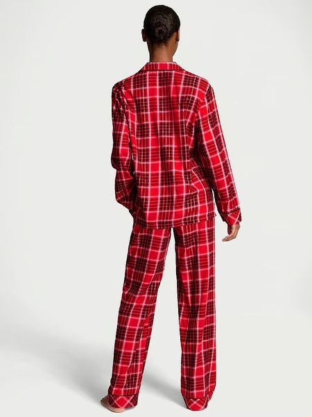 Фланелева піжама Victoria's Secret Long Pajama Set &mdash; основне фото товару, вигляд спереду