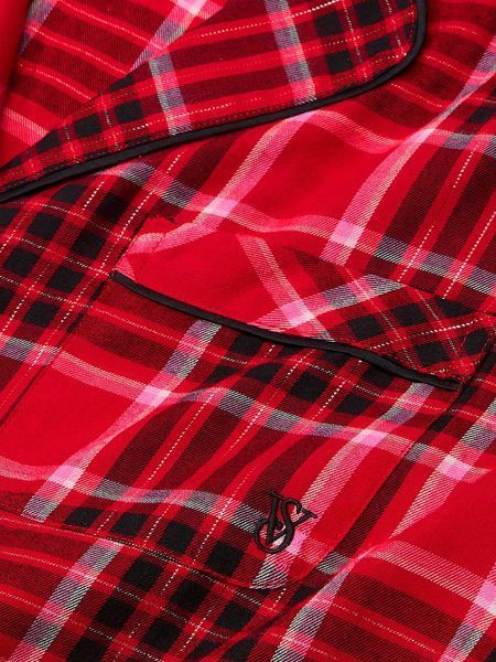 Фланелева піжама Victoria's Secret Long Pajama Set &mdash; основне фото товару, вигляд спереду