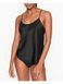 Піжама Victoria's Secret Cami Short PJ Set Satin Black &mdash; фото , вигляд з різних ракурсів