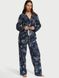 Фланелева піжама Victoria's Secret Long Pajama Set, Синій, XS, Regular