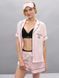 Піжама Сатинова Victoria's Secret Signature Satin Short Pajama Set Iconic Pink Stripes &mdash; фото , вигляд з різних ракурсів