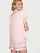 Піжама Сатинова Victoria's Secret Signature Satin Short Pajama Set Iconic Pink Stripes &mdash; фото , вигляд з різних ракурсів