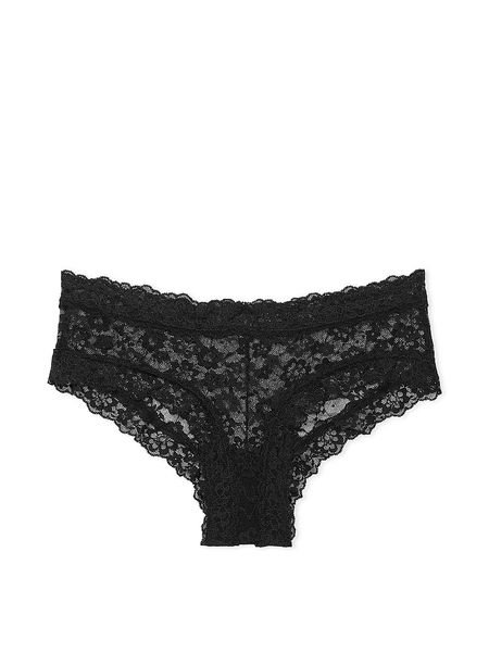 Мережевні Трусики Victoria's Secret Lace Cheeky Panty Black 26825967 фото