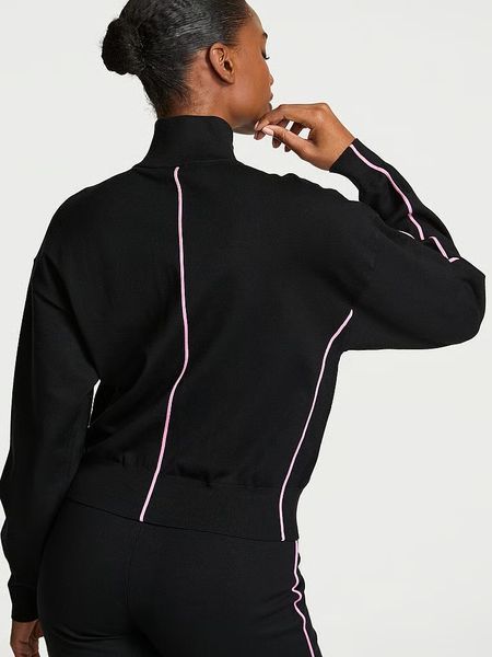 Спортивный костюм Victoria's Secret Tipped Knit Wide-Leg Sweater Pant + Full-Zip Sweater 27178772/27178773 фото