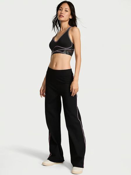Спортивный костюм Victoria's Secret Tipped Knit Wide-Leg Sweater Pant + Full-Zip Sweater 27178772/27178773 фото