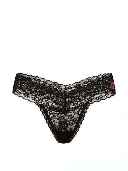 Трусики стринги Victoria's Secret Lacie Sparkle Thong Panty 27368532 фото
