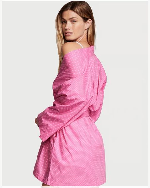 Піжамний Комплект 3-в-1 Victoria's Secret 3-Piece Cotton Pajama Set Pink 26737452 фото