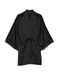 Атласний халат Victoria's Secret Luxe Robe Black, Чорний, XS/S