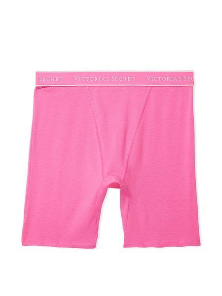Трусики Victoria&rsquo;s Secret Pink Logo Cotton High Waist Boxer Brief Knickers &mdash; основне фото товару, вигляд спереду